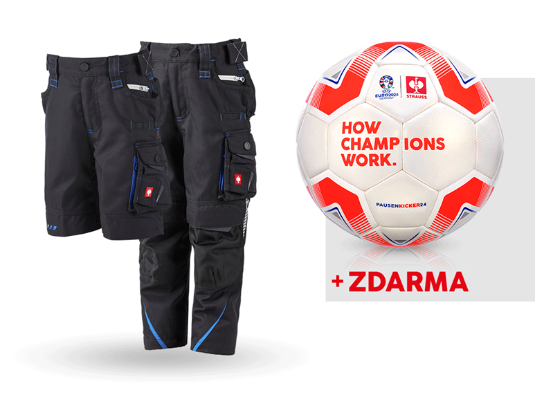 SADA:Dětské kalhoty+šortky e.s.motion 2020+fotbal.