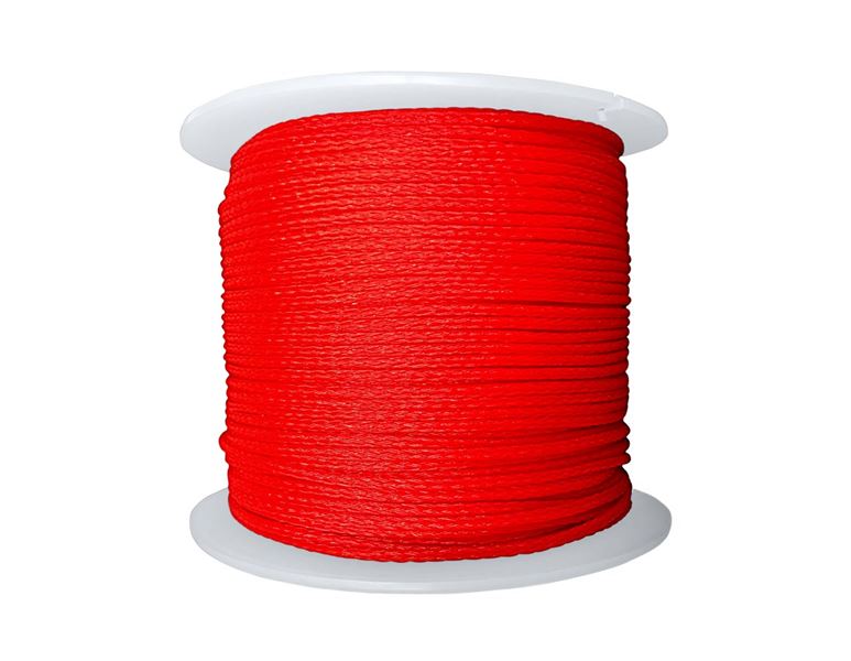 Zednický provaz z polyetylenu, červená 100 m