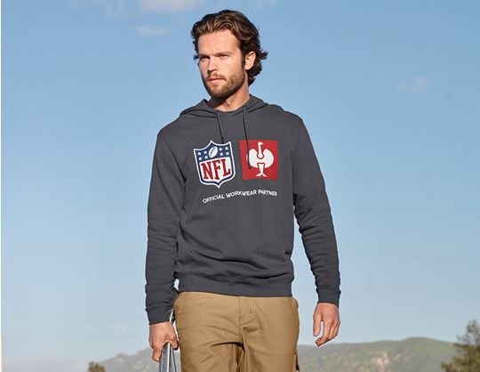 Náhled 2, NFL Hoodie cotton, karbonová šedá