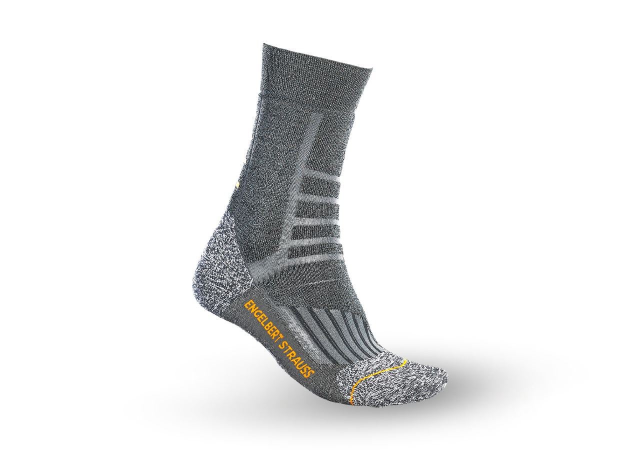 Ponožky | Punčochy: e.s.Víceúčelové ponožky Function warm/high + tmavošedá melanž