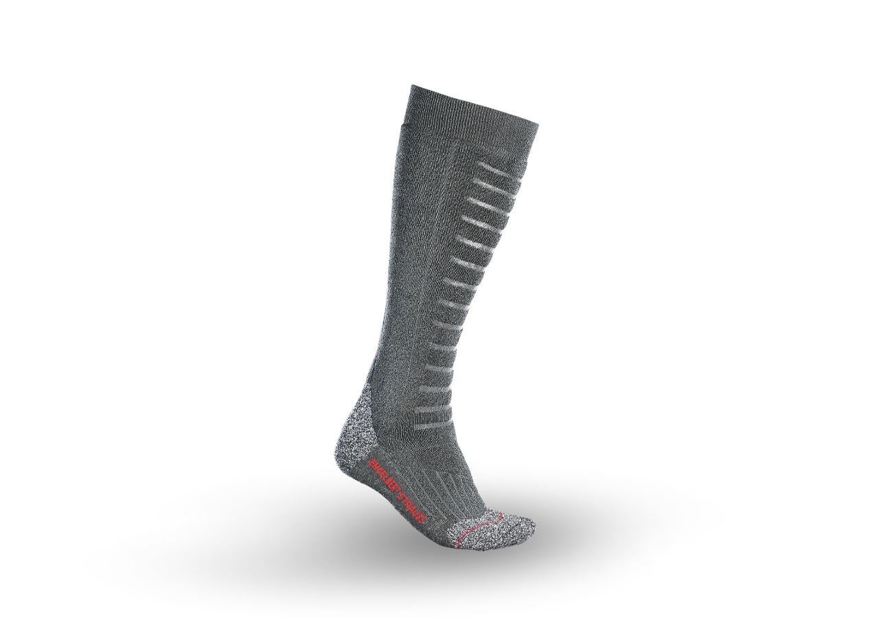 Chlad: e.s. Víceúčelové ponožky x-warm/x-high + tmavošedá melanž