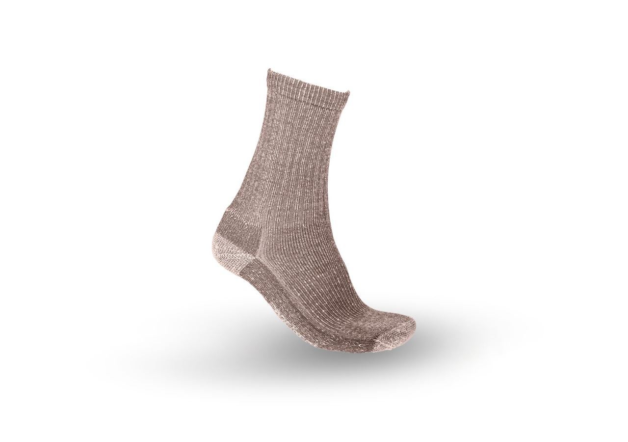 Ponožky | Punčochy: e.s. Ponožky z vlny merino Nature warm/high + terra melanž