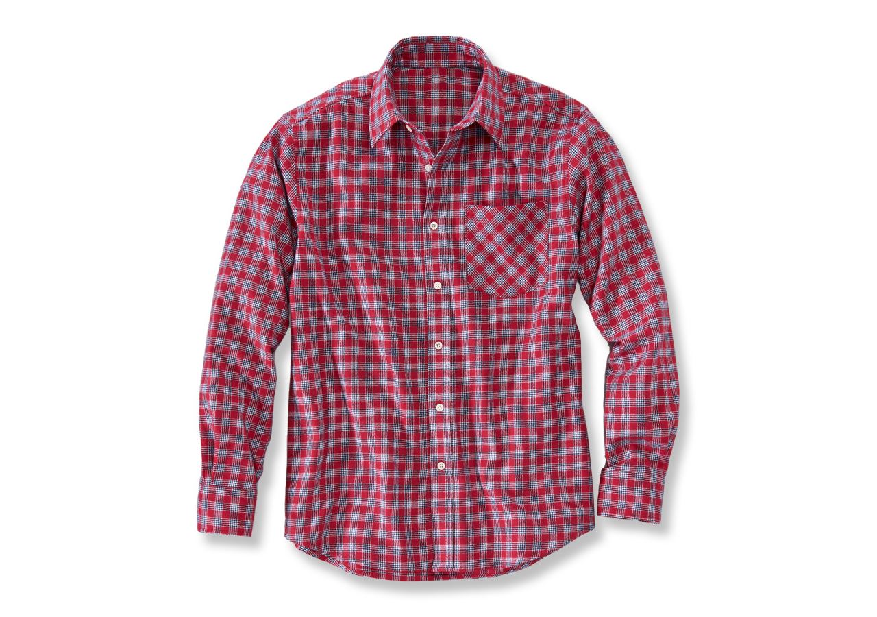 Trička, svetry & košile: Bavlněná košile Malmö + červená/tmavomodrá/bílá