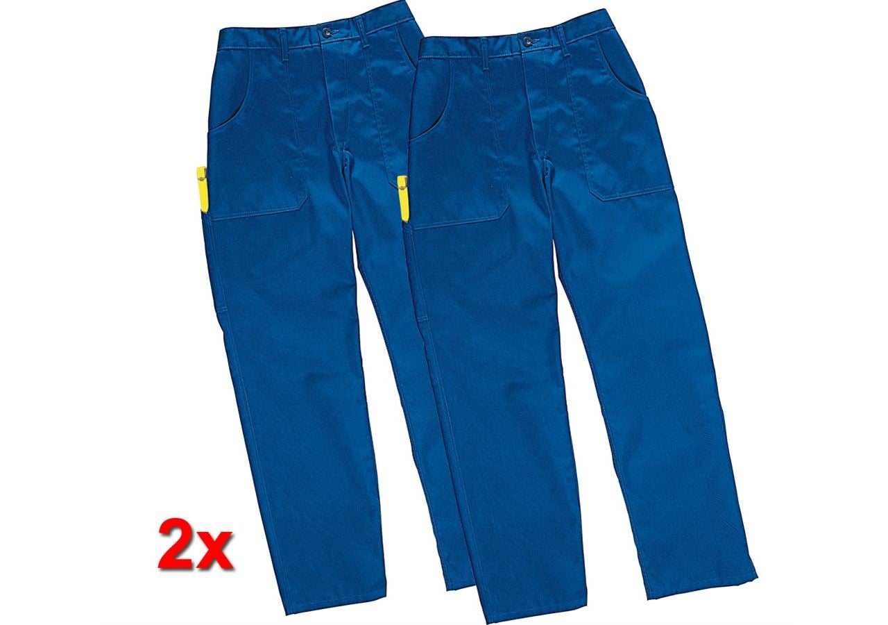Pracovní kalhoty: Kalhoty do pasu Economy, 2 ks v balení + modrá chrpa