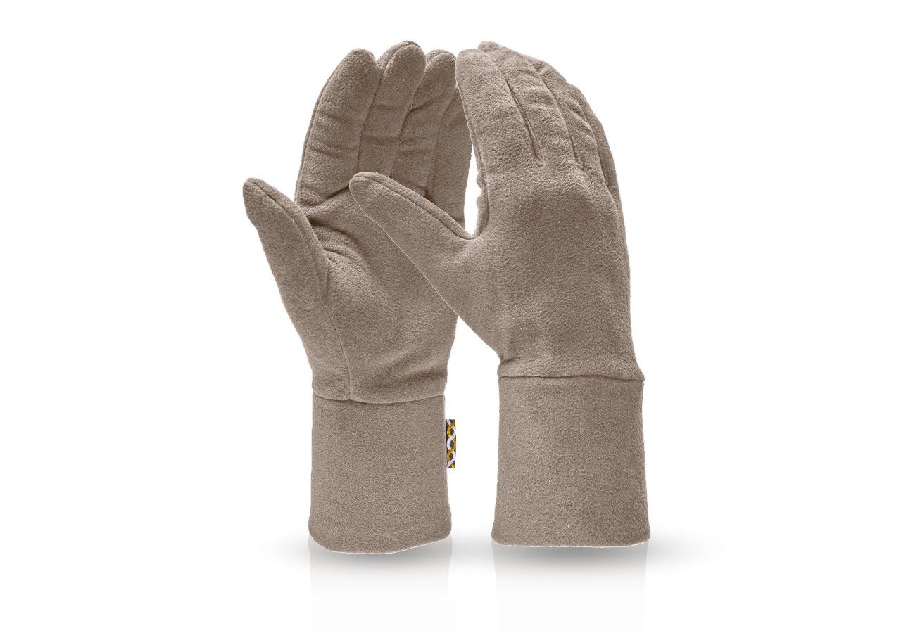 Chlad: e.s. FIBERTWIN® microfleece rukavice + kámen