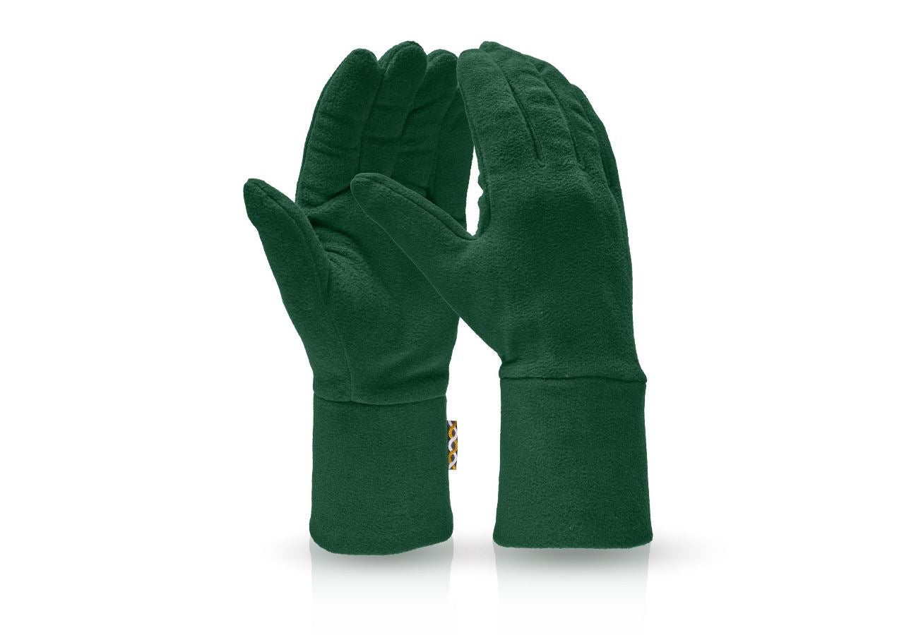 Textilní: e.s. FIBERTWIN® microfleece rukavice + zelená
