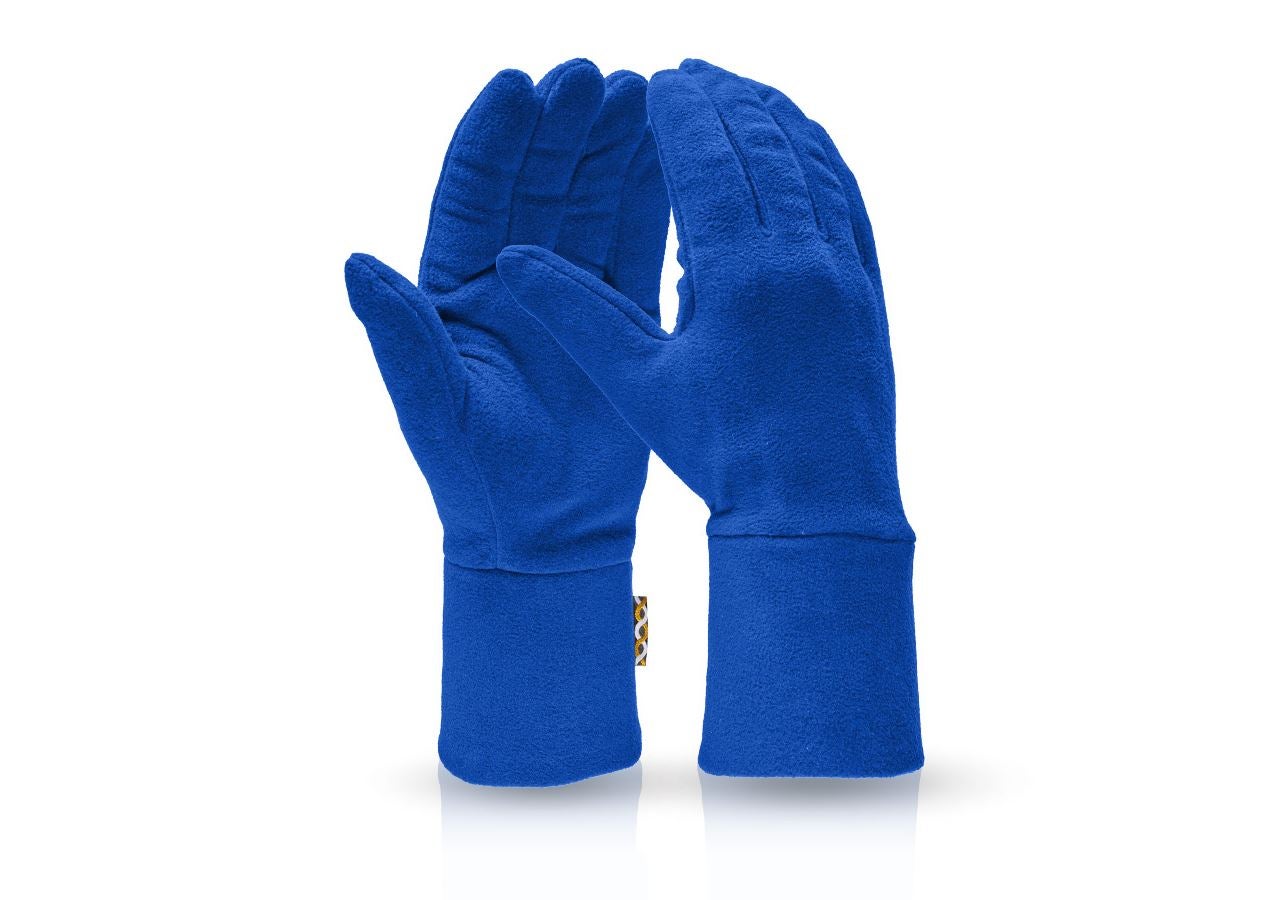 Textilní: e.s. FIBERTWIN® microfleece rukavice + modrá chrpa