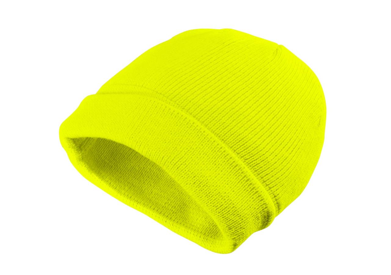 Doplňky: Zimní pletená čepice Neon + žlutá