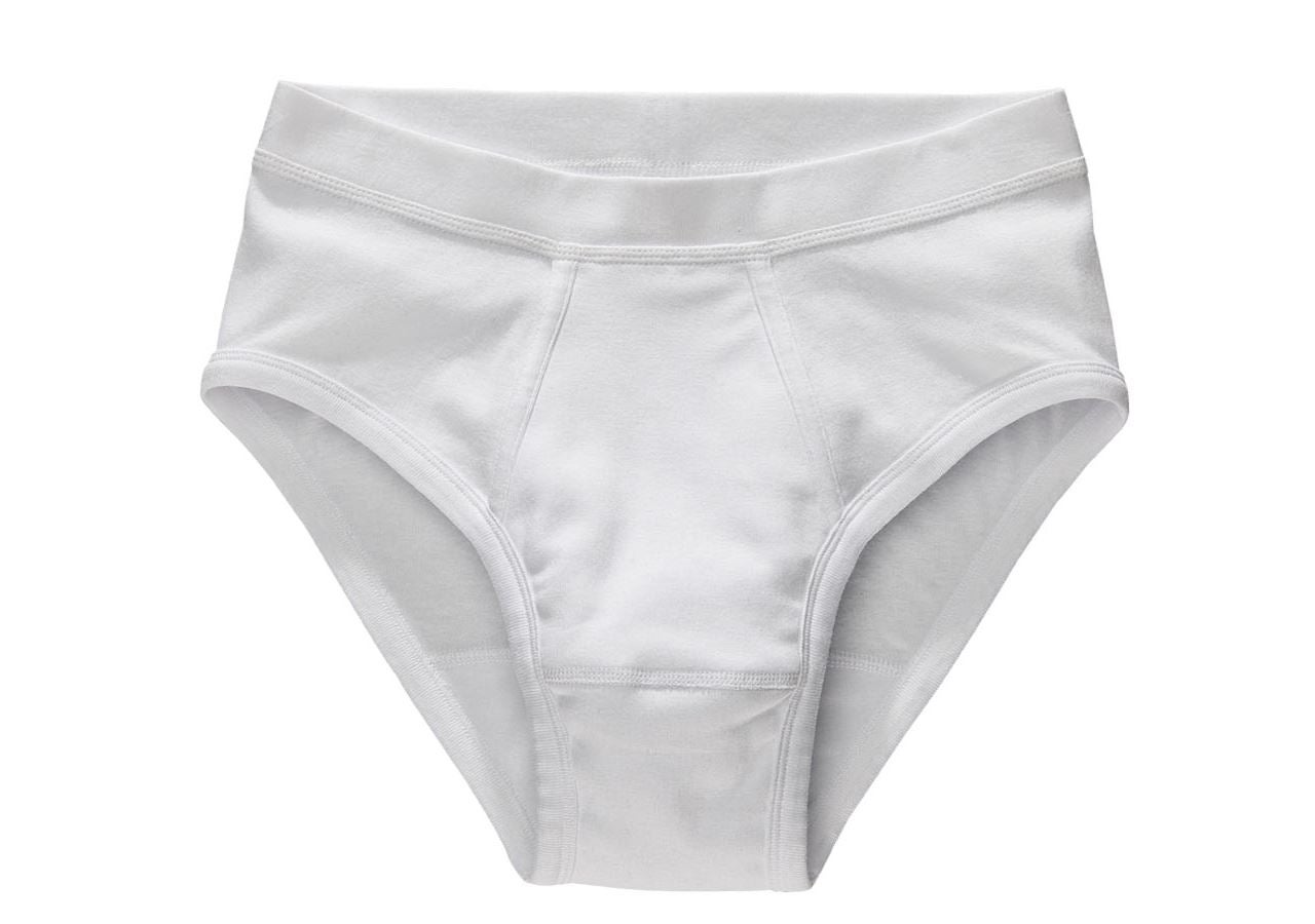 Spodní prádlo | Termo oblečení: e.s. Slipy s jemným žebrováním classic,2 ks balení + bílá