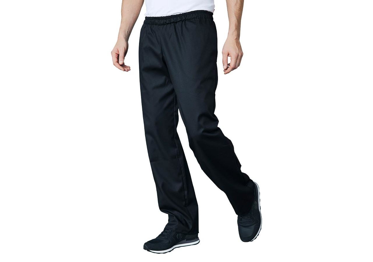 Pracovní kalhoty: Kuchařské kalhoty Genf II + černá