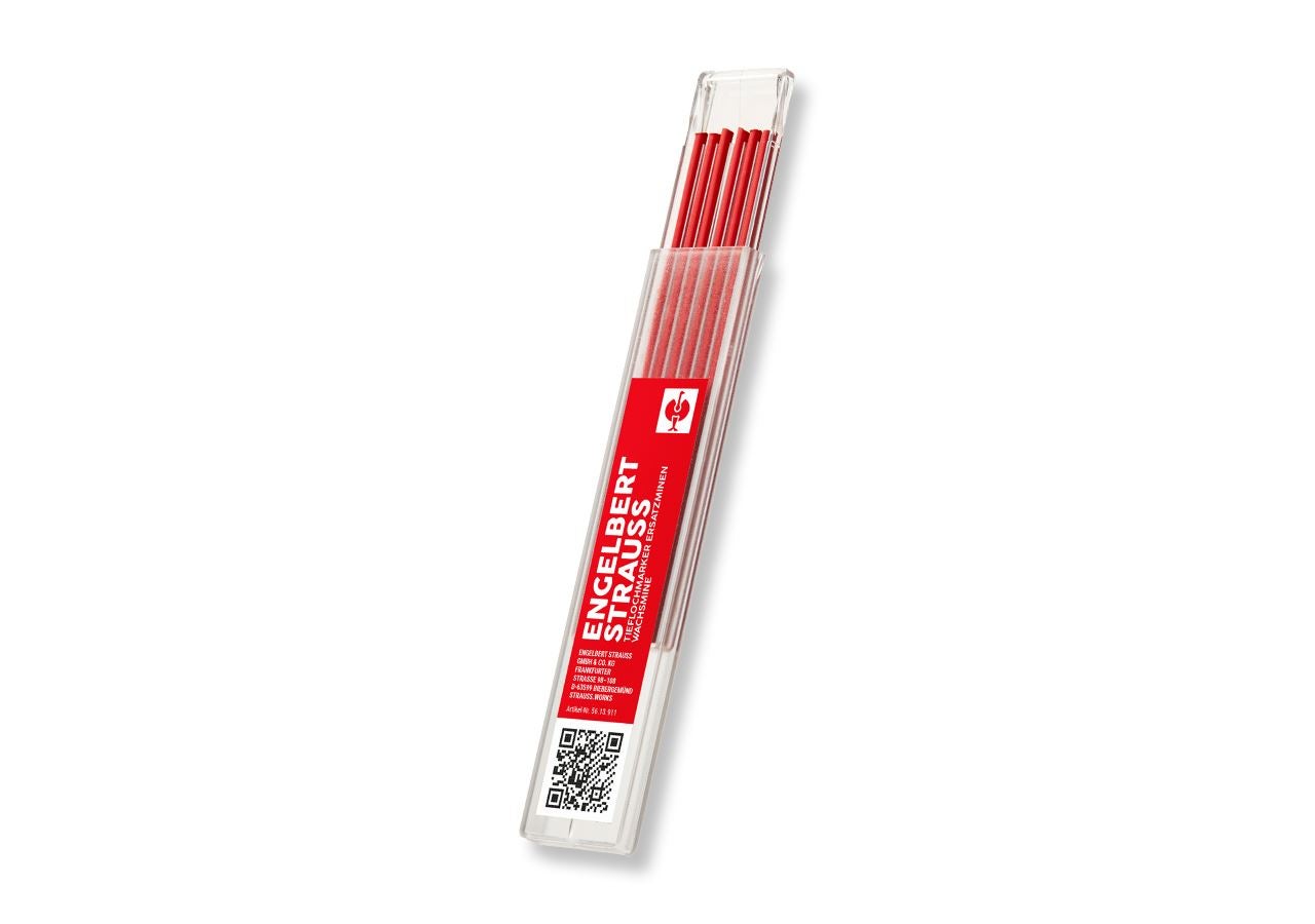 Značkovací nástroje: e.s. Náhradní tuha do značkovače s dlouhým hrotem + červená
