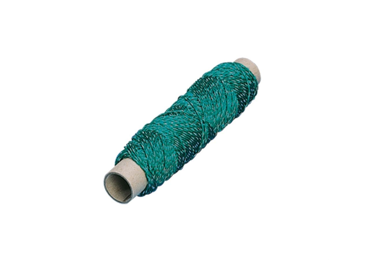 Značení: Zednický provaz Perlon točený, zelená + zelená