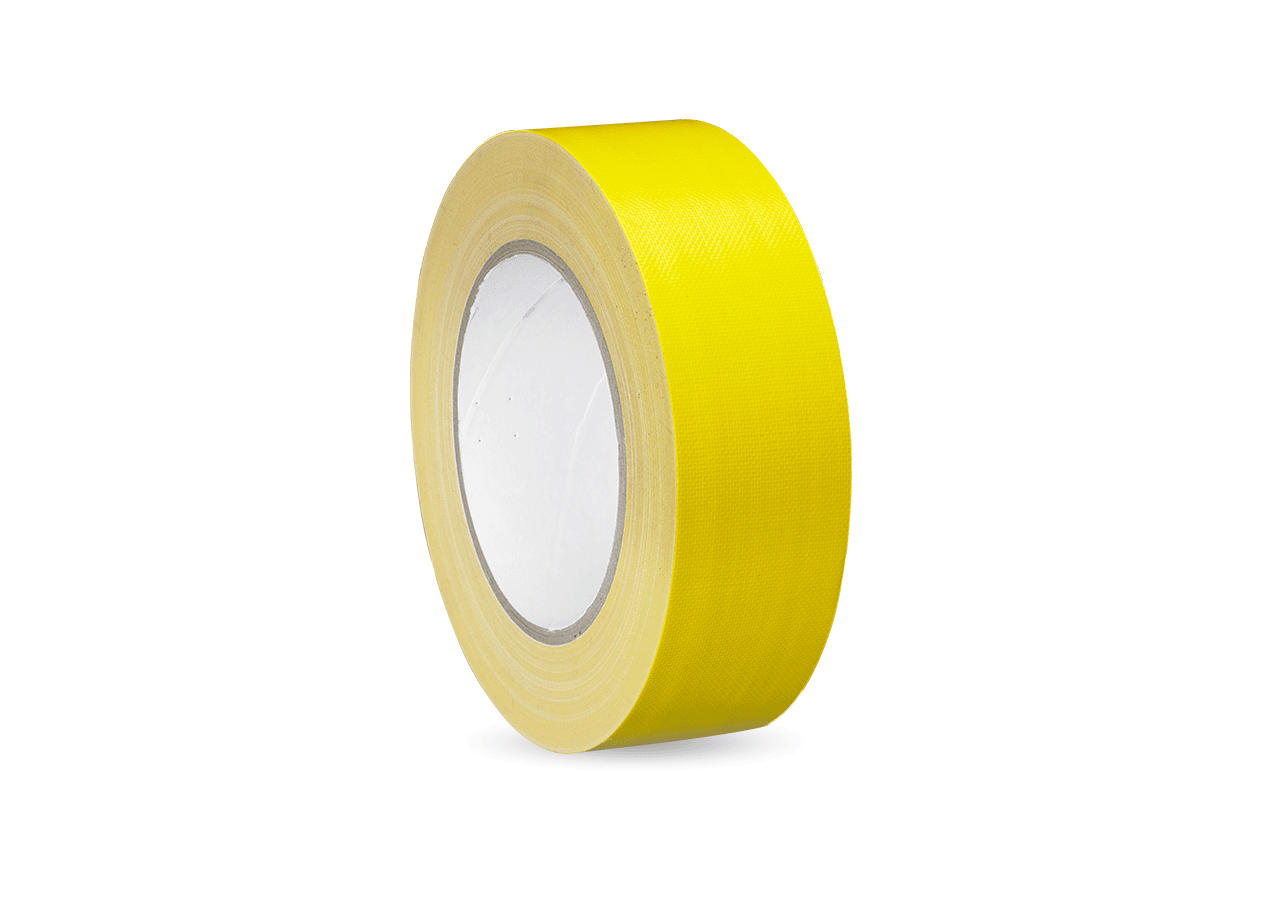Textilní pásky: Tkaninová lepicí páska + žlutá