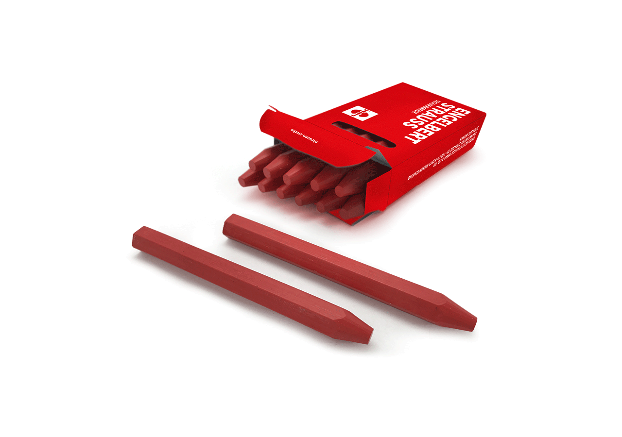 Značkovací nástroje: Olejová značkovací křída, 12 ks v balení + červená