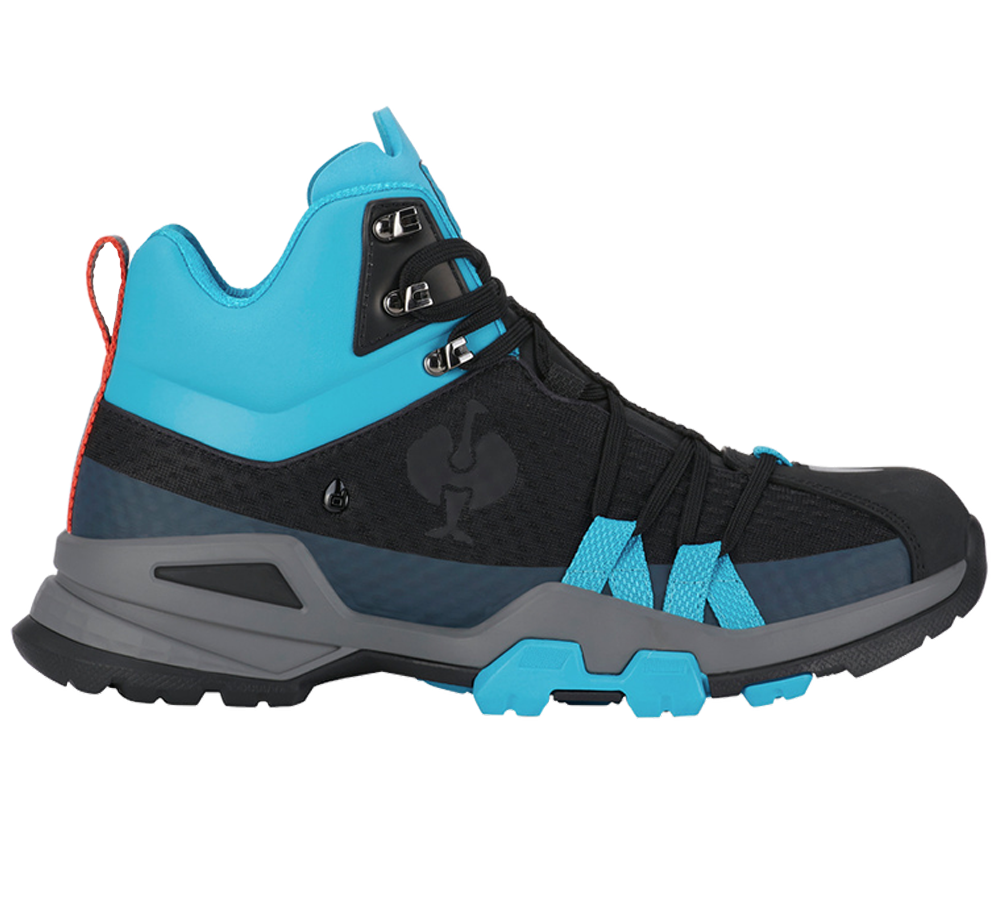 O2: O2 Pracovní obuv e.s. Kobuk mid + černá/nizza modrá