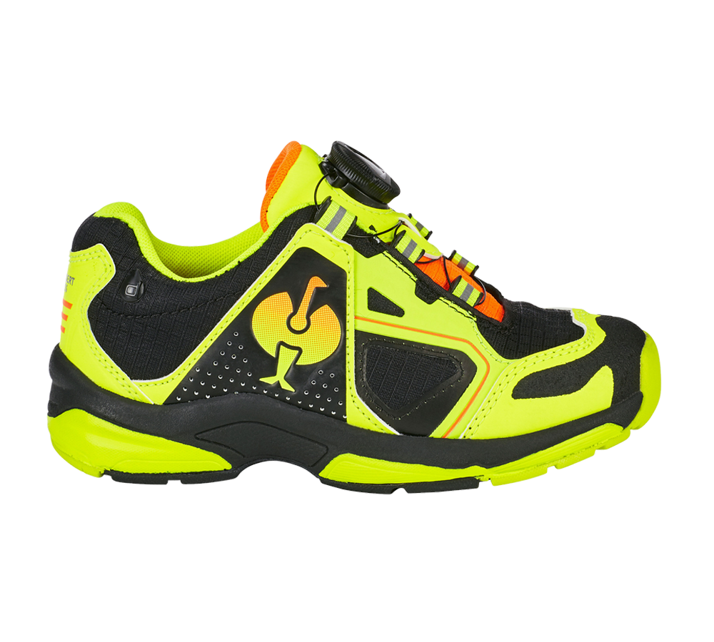 Dětská obuv: Víceúčelová obuv e.s. Minkar II, dětská + černá/výstražná žlutá/výstražná oranžová