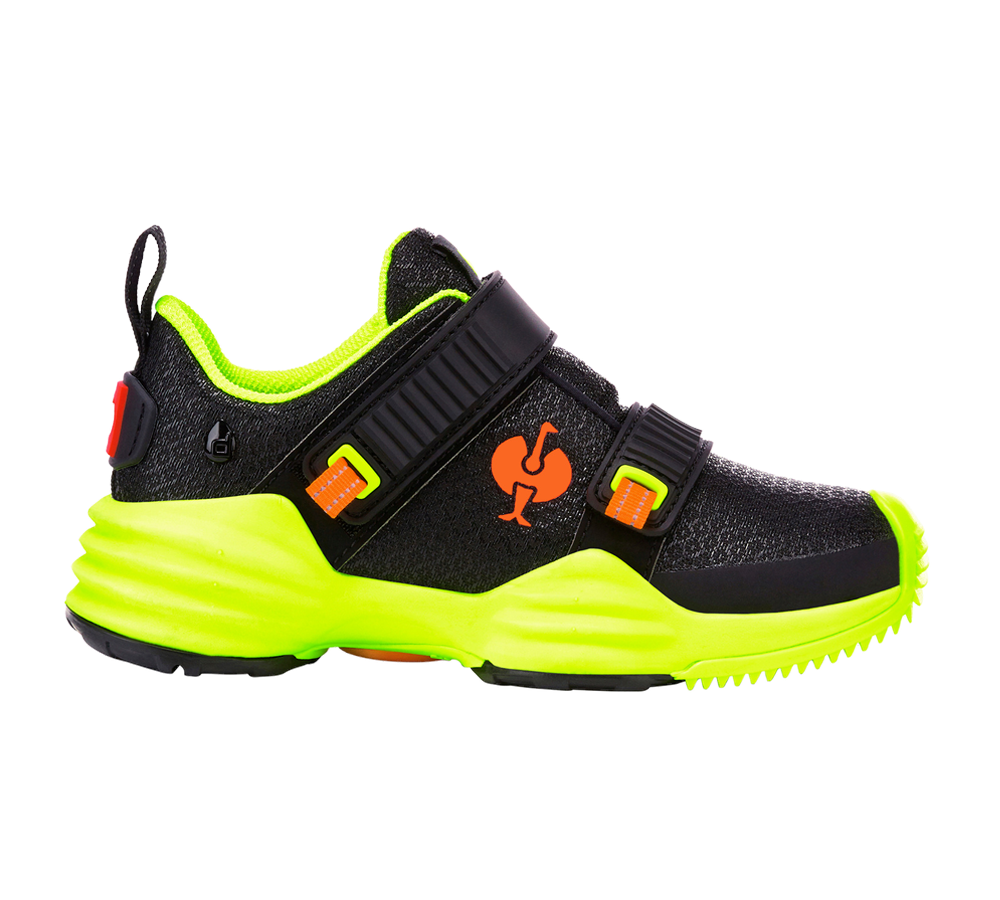 Obuv: Víceúčelová obuv e.s. Waza, dětská + černá/výstražná žlutá/výstražná oranžová