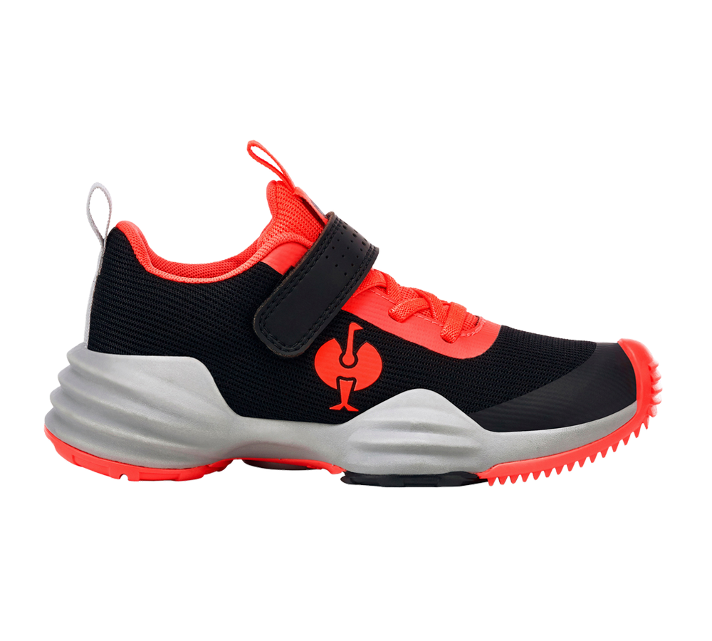 Dětská obuv: Víceúčelová obuv e.s. Porto, dětská + černá/výstražná červená