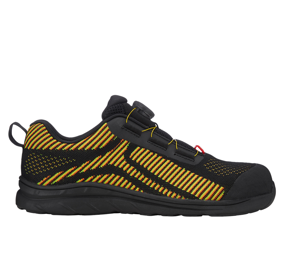 S1: e.s. S1 Bezpečnostní obuv Tegmen II low + černá/výstražná žlutá/výstražná oranžová