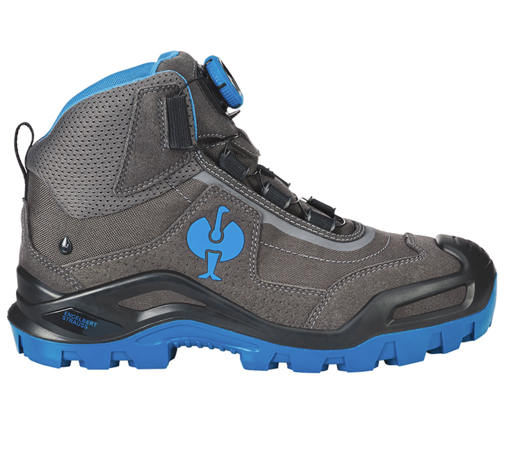 S3: S3 Bezpečnostní obuv e.s. Kastra II mid + titan/enciánově modrá