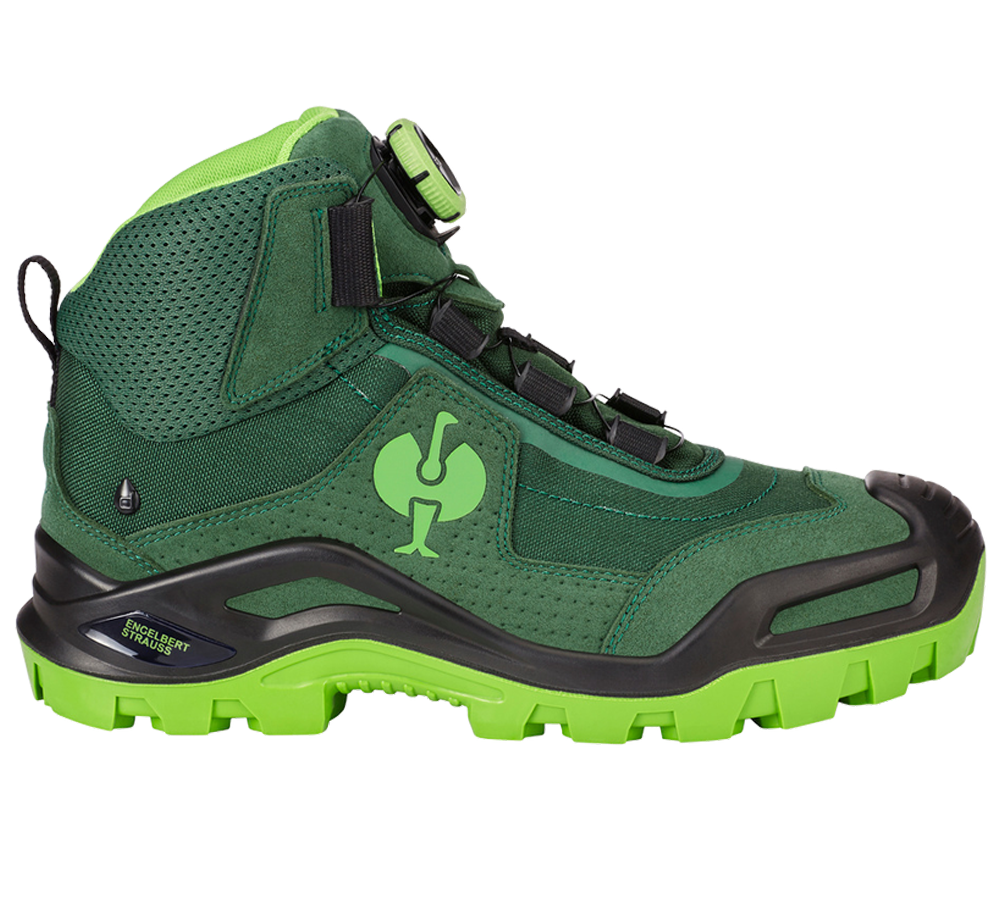S3: S3 Bezpečnostní obuv e.s. Kastra II mid + zelená/mořská zelená