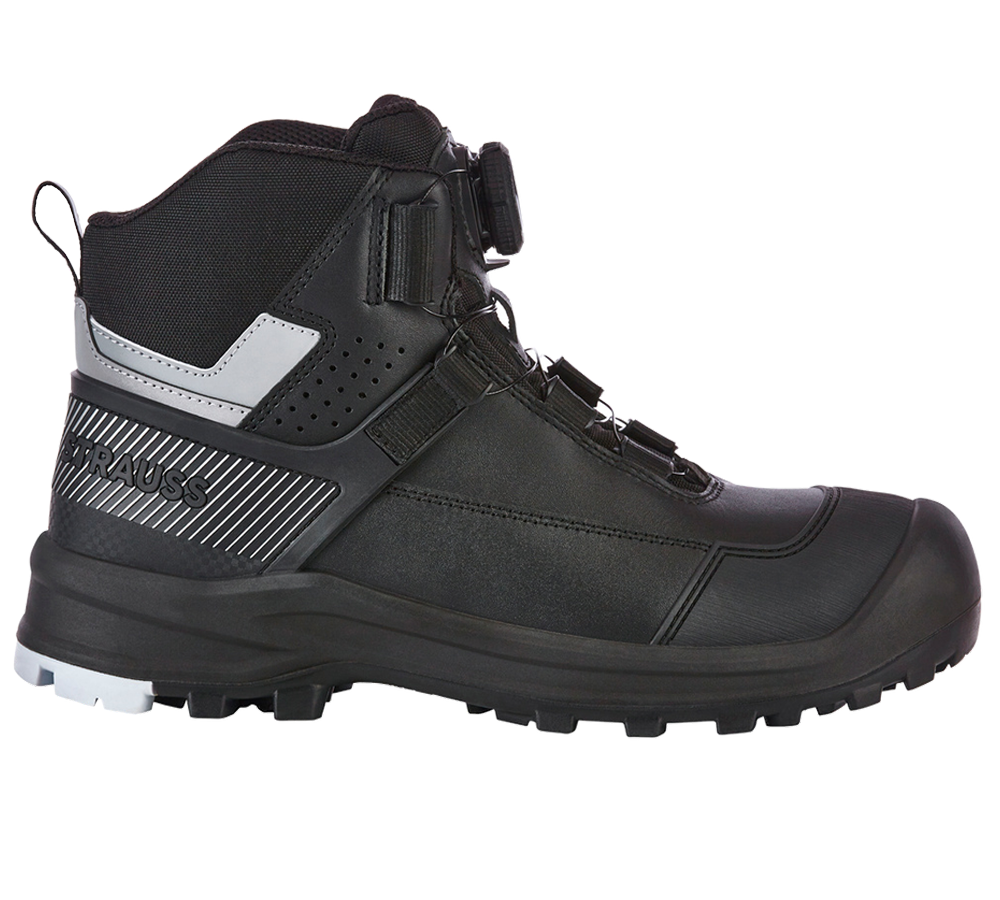 S3: S3 Bezpečnostní obuv e.s. Sawato mid + černá/stříbrná
