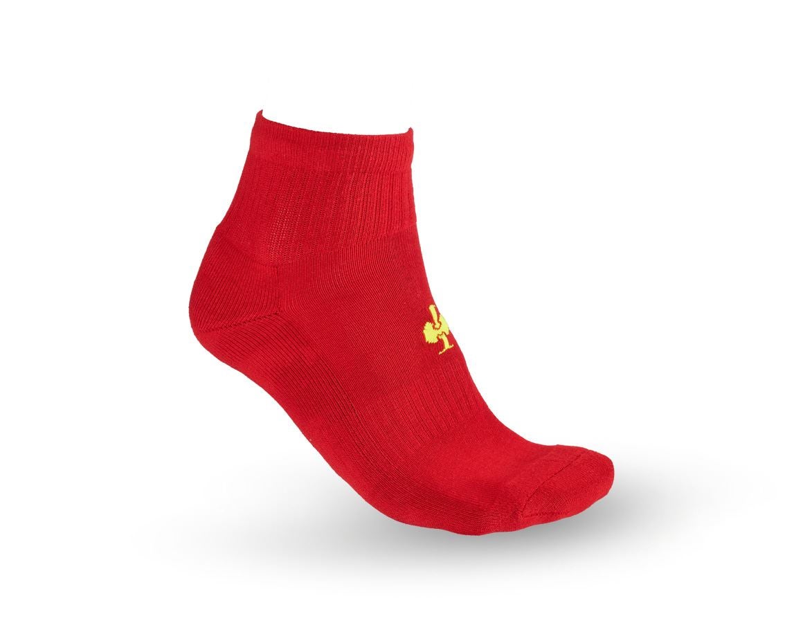 Ponožky | Punčochy: e.s. Víceúčelové ponožky Classic light/mid + ohnivě červená/výstražná žlutá