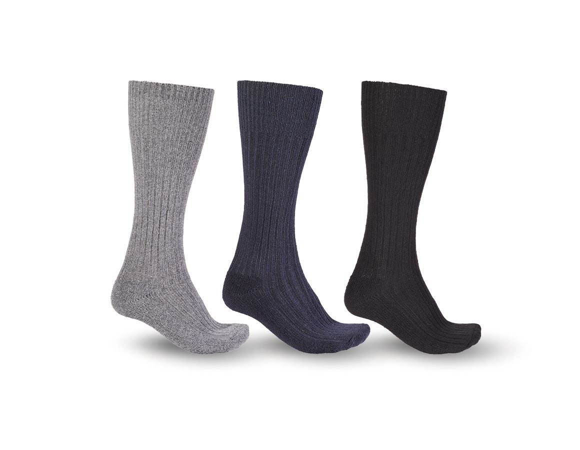 Ponožky | Punčochy: e.s. Pracovní ponožky Classic warm/x-high, 3-kusy