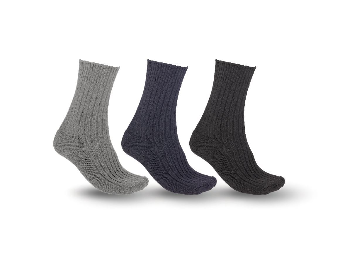 Ponožky | Punčochy: e.s. Pracovní ponožky Classic warm/high, 3-kusy