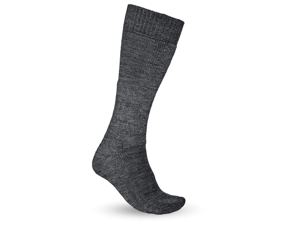 Ponožky | Punčochy: e.s. Turistické ponožky Nature x-warm/x-high + antracit