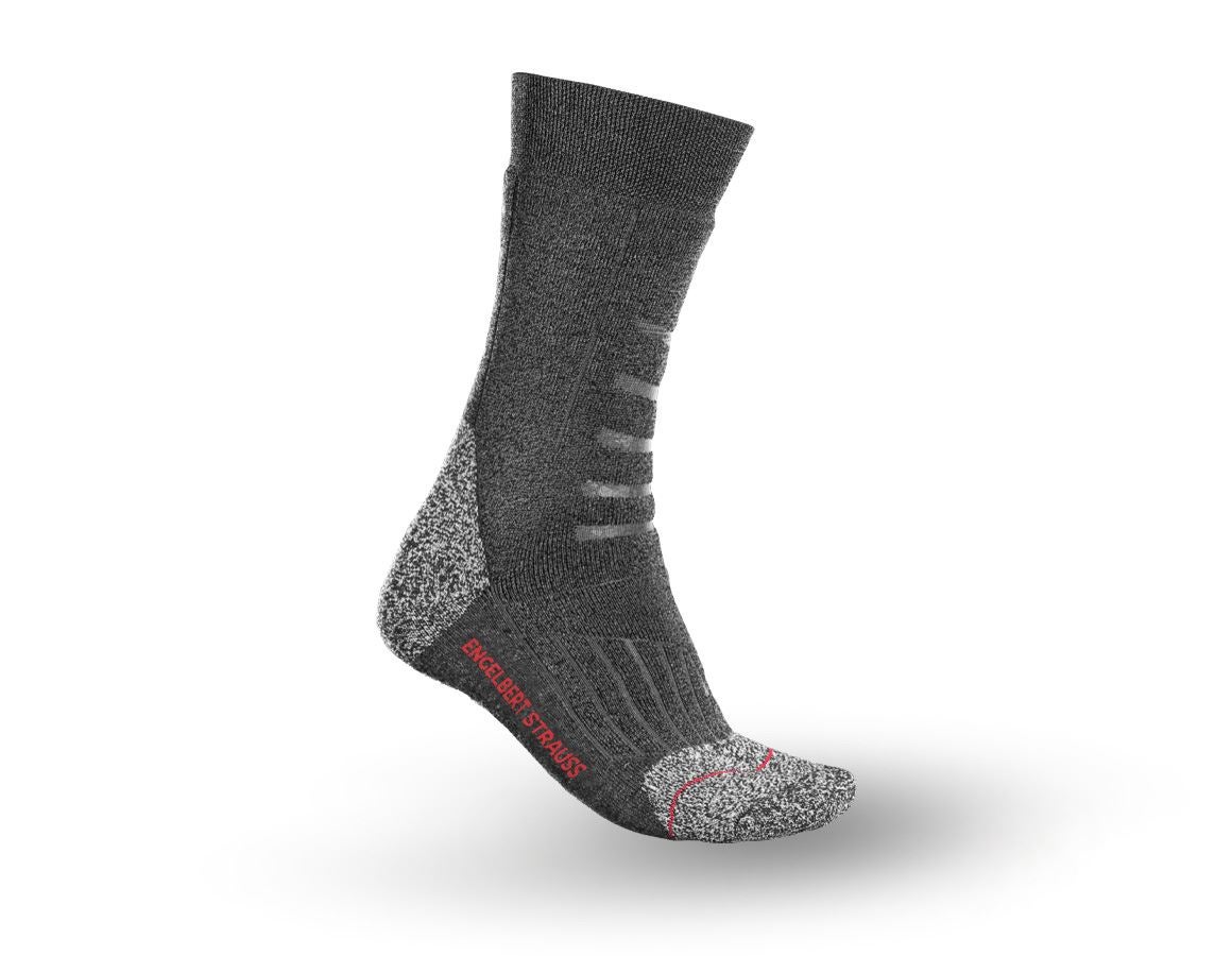 Chlad: e.s. Víceúčelové ponožky Funct.x-warm/high + tmavošedá melanž