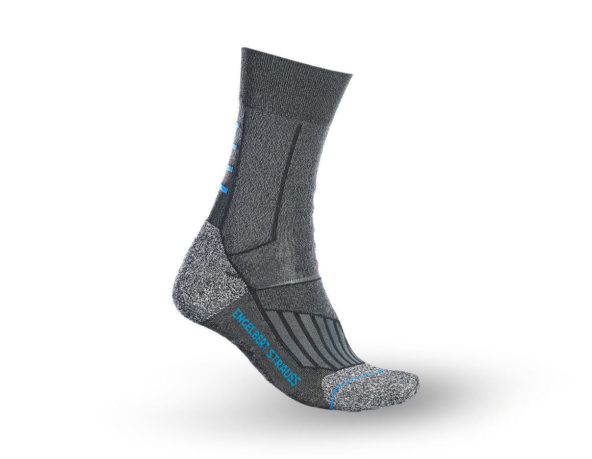 Ponožky | Punčochy: e.s. Víceúčelové ponožky Function cool/high + tmavošedá melanž