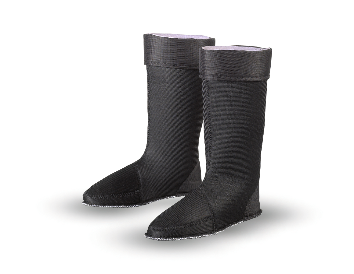 Ponožky | Punčochy: Zateplovací vysoká vložka do holínek + černá