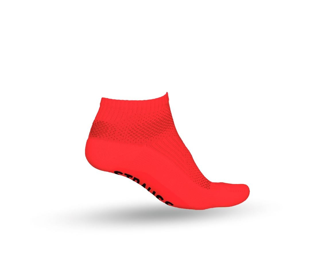 Ponožky | Punčochy: e.s. Celoroční funkční ponožky light/low + výstražná červená/černá