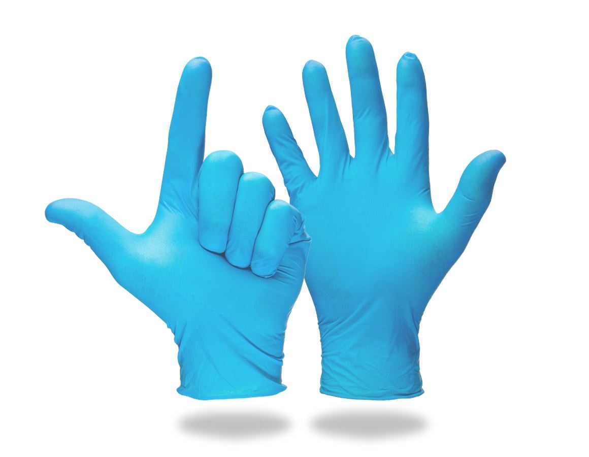 Jednorázové rukavice: Jednorázové latexové rukavice na vyšetření, n. + modrá
