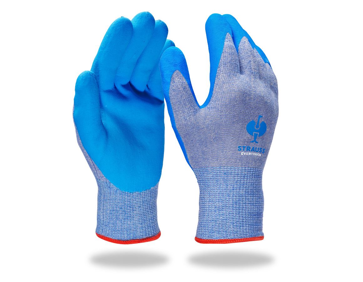 Povrstvené: e.s. Nitrilové rukavice evertouch allseasons + modrá/světlé modrý-melange