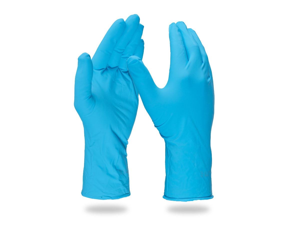 Jednorázové rukavice: Jednorázové nitril.rukavice Chem Risk II,bez pudru