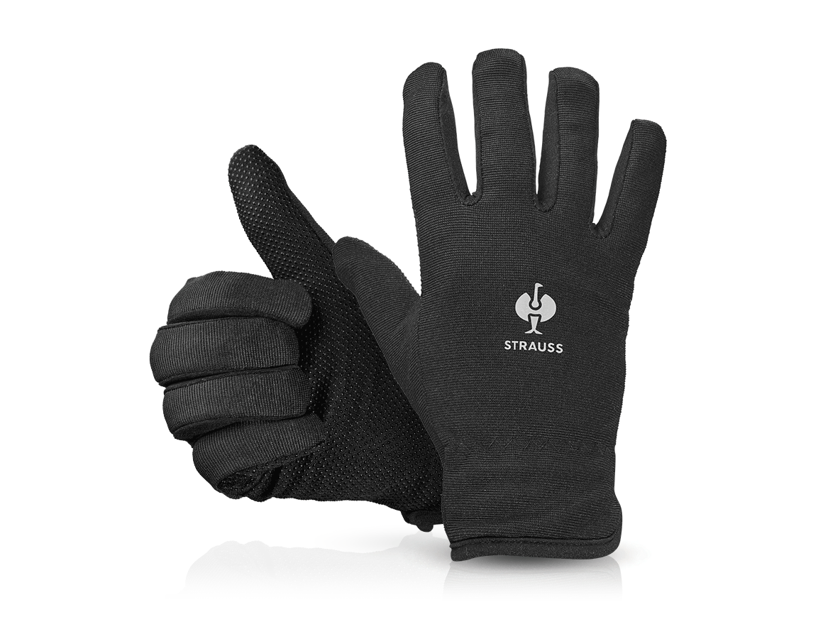 Povrstvené: e.s. Zimní rukavice Fleece Comfort + černá
