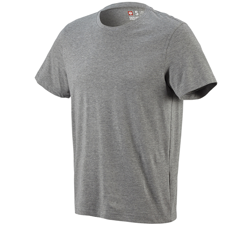 Trička, svetry & košile: e.s. Tričko cotton + šedý melír
