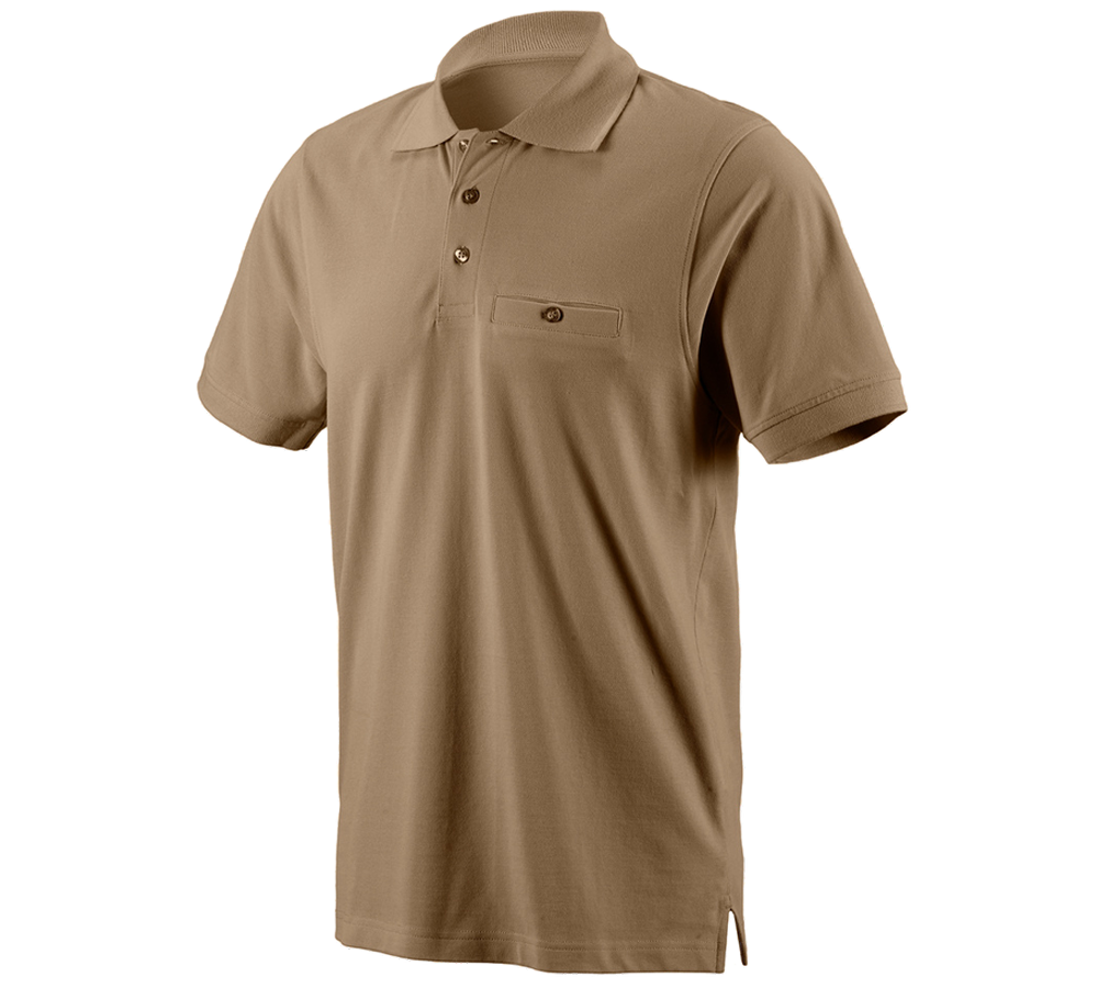 Trička, svetry & košile: e.s. Polo-Tričko cotton Pocket + khaki