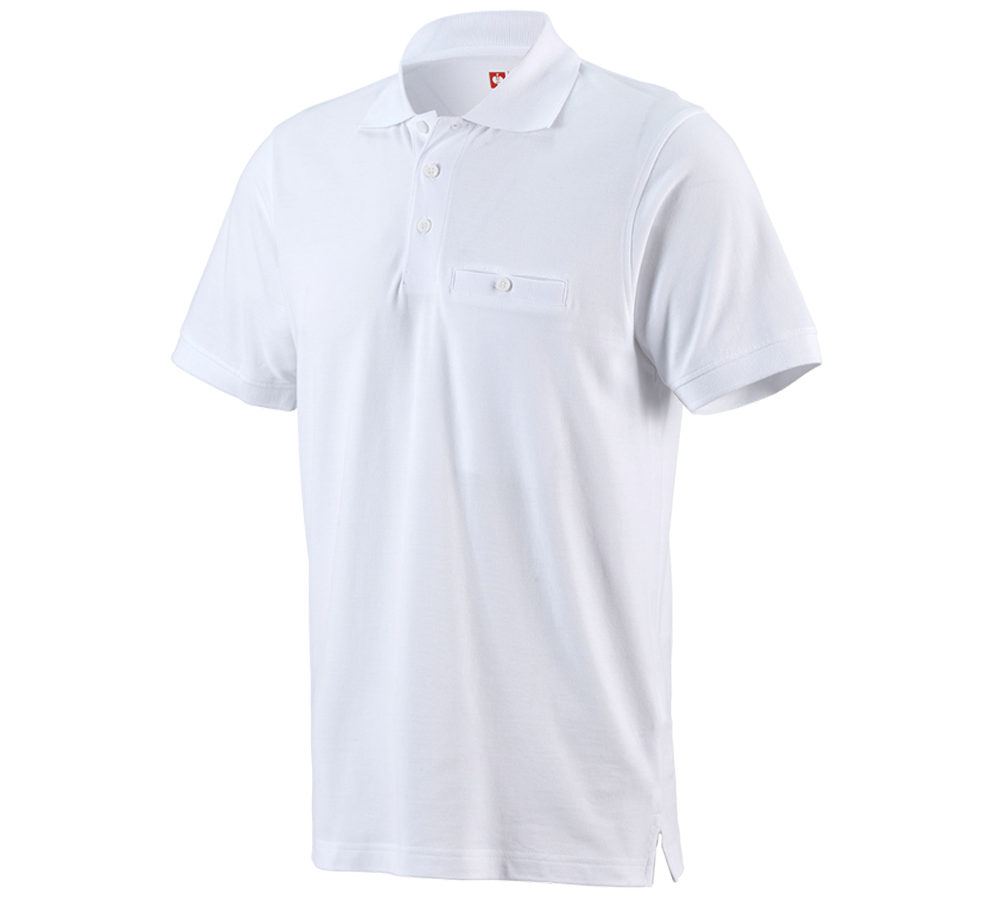 Trička, svetry & košile: e.s. Polo-Tričko cotton Pocket + bílá