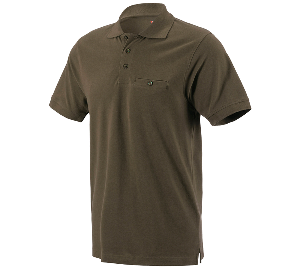 Trička, svetry & košile: e.s. Polo-Tričko cotton Pocket + olivová