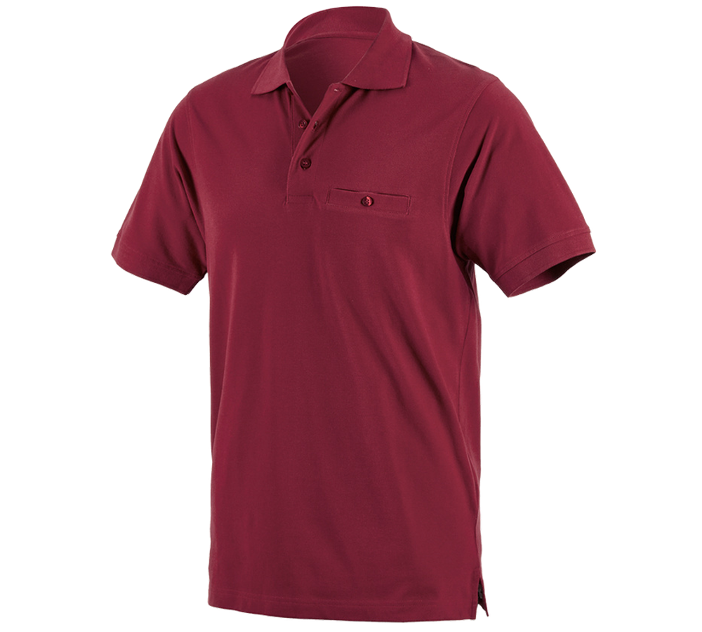 Trička, svetry & košile: e.s. Polo-Tričko cotton Pocket + bordó