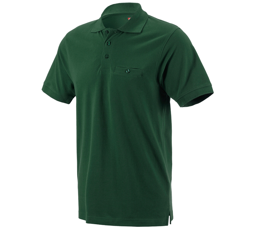Témata: e.s. Polo-Tričko cotton Pocket + zelená