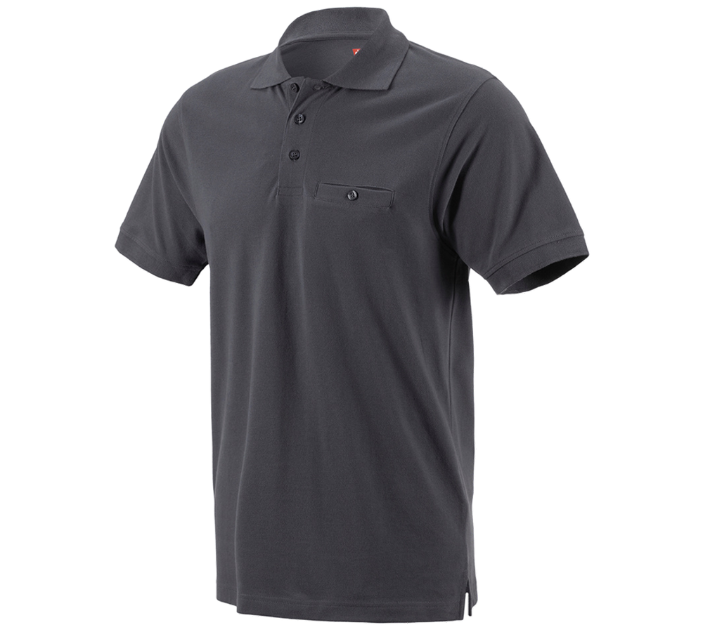 Trička, svetry & košile: e.s. Polo-Tričko cotton Pocket + antracit