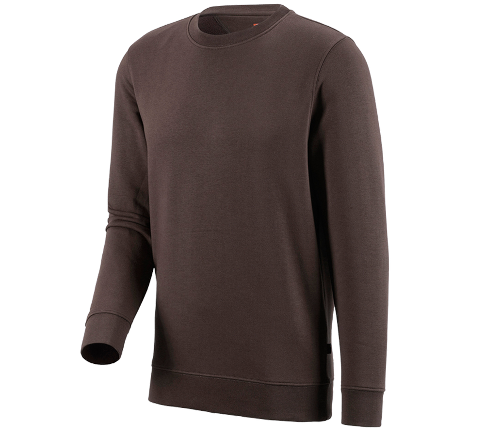 Trička, svetry & košile: e.s. Mikina poly cotton + kaštan