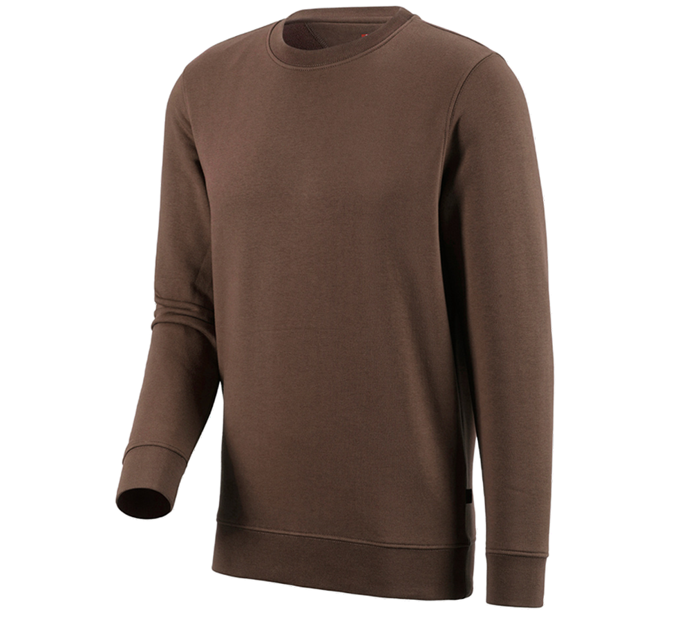 Trička, svetry & košile: e.s. Mikina poly cotton + lískový oříšek