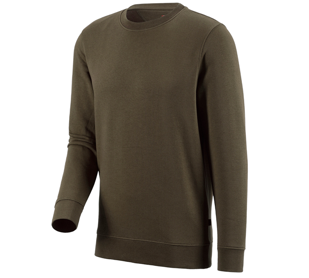 Trička, svetry & košile: e.s. Mikina poly cotton + olivová