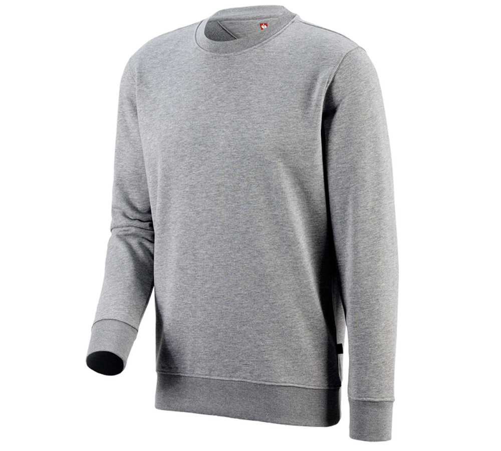 Trička, svetry & košile: e.s. Mikina poly cotton + šedý melír