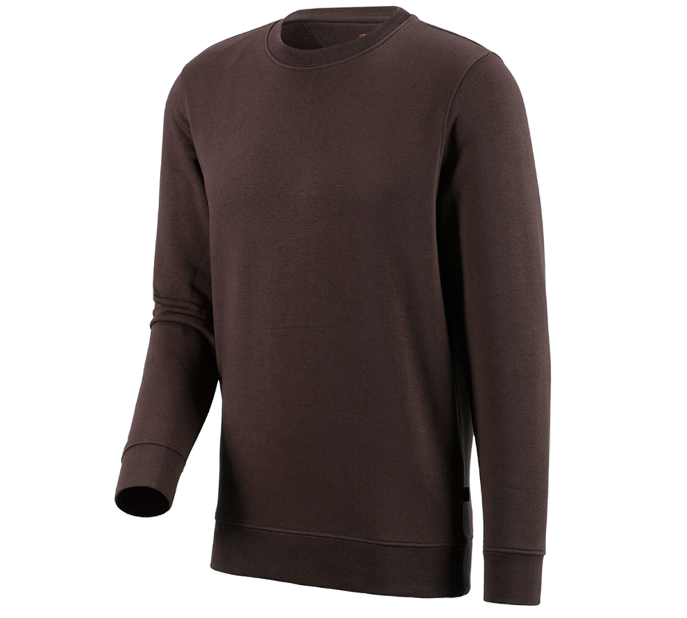 Trička, svetry & košile: e.s. Mikina poly cotton + hnědá